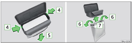 Fig. 94 Remplacement du sac